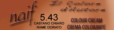 NAIF N°5.43 CASTANO CHIARO RAME DORATO 